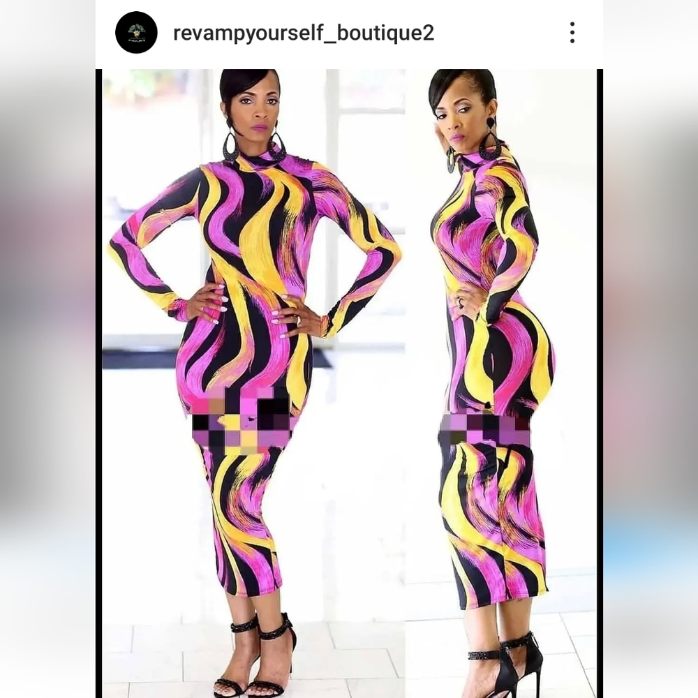 Vibrant Multicolor Bodycon Dress